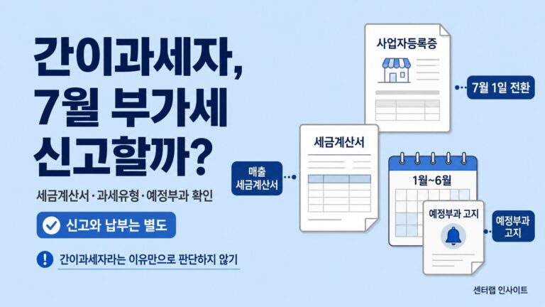 간이과세자, 7월 부가세 신고할까 이미지
