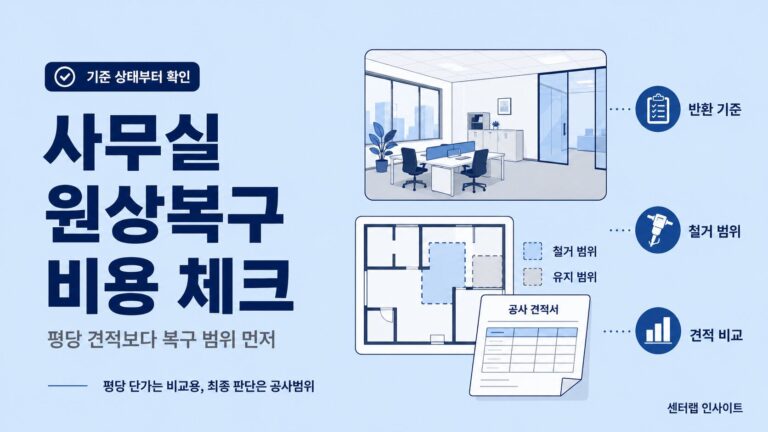 사무실 원상복구 이미지
