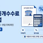 상가 중개수수료 계산법 이미지