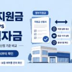 정부지원금 VS 정책자금 이미지
