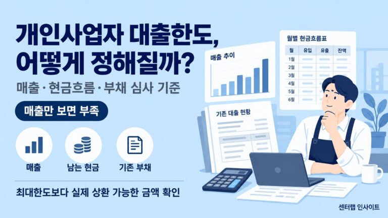 개인사업자 대출한도 어떻게 정해질까 이미지